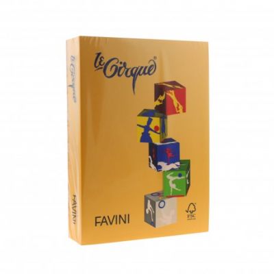 Carton color A4, 160g/mp, 250coli/top, Favini (201), galben auriu 