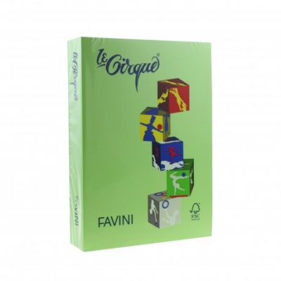 Carton color A4, 160g/mp, 250coli/top, Favini (203), verde iarba