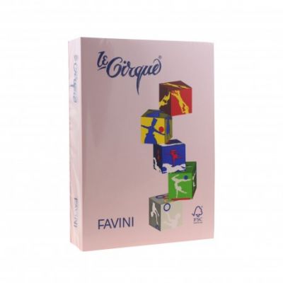 Carton color A4, 160g/mp, 250coli/top, Favini (108), roz 