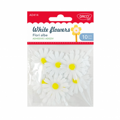 Accesorii craft flori albe, Daco
