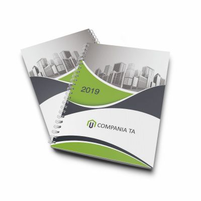 agenda-nedatata-a4-personalizata-akko verde