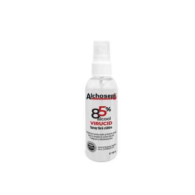 Solutie dezinfectanta pentru maini cu pulverizator 100ml, pe baza de alcool, Klintensiv Alchosept 
