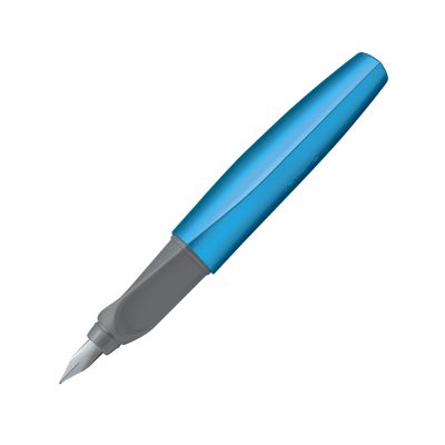 Stilou penita M, grip ergonomic, 2 rezerve, Pelikan Twist, frosted blue