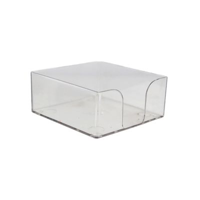Suport cub din plastic 9x9x4.5cm, Ark, transparent