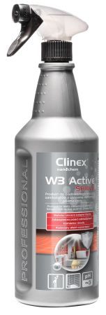 CLINEX W3 Active Shield, 1 litru, cu pulverizator, solutie delicata, curatare suprafete sanitare/bai