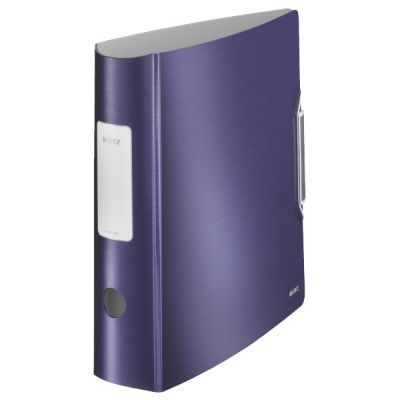 Biblioraft A4, 80mm, Leitz 180° Active Style, albastru-violet