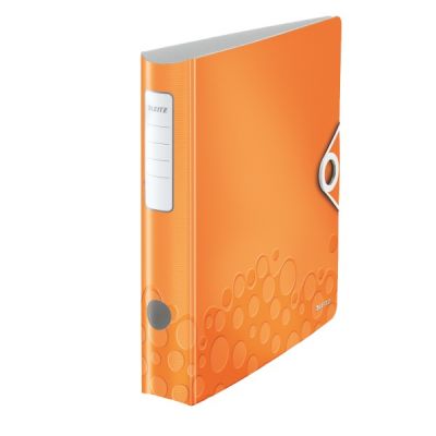 Biblioraft A4, 65mm, polyfoam, Leitz Active WOW 180°, portocaliu metalizat