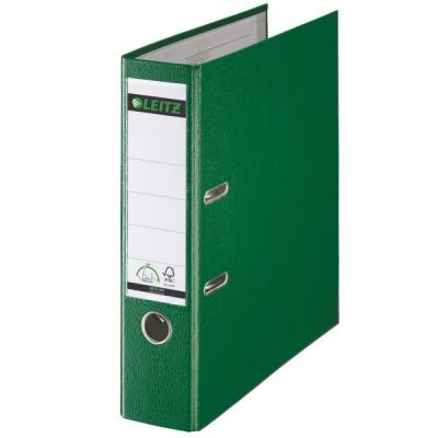 Biblioraft A4, 80mm, plastifiat, Leitz 180°, verde