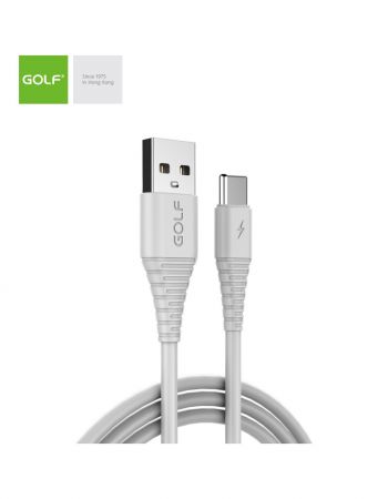 Cablu date/incarcare USB Type C, alb, Flying Fish Golf GC-64T
