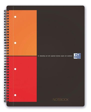 Caiet cu spira A4+, 80 file, matematica, hardcover, Scribzee, Oxford Int. Notebook