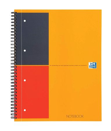 Caiet cu spira A4+, 80 file, dictando, hardcover, Scribzee, Oxford Int. Notebook, dictando