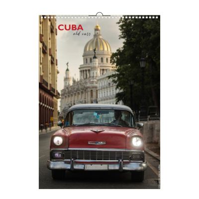 Calendar de perete, Cuba Old Cars, 12 +1 file, cu agatatoare