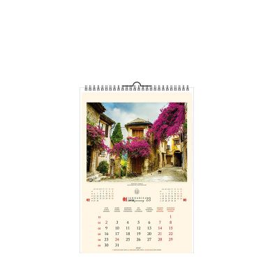 Calendar de perete Strazi, 12 +1 file, EGO cu agatatoare