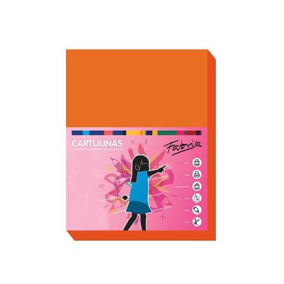 Carton color A4, 180g/mp, 50coli/top, Fabrisa, portocaliu intens