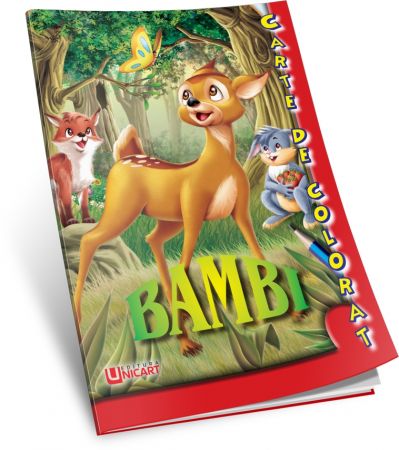 Carte de colorat A5 20file Bambi
