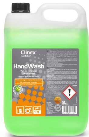 CLINEX Hand Wash, 5 litri, detergent lichid pentru degresarea vaselor - cu miros de mar