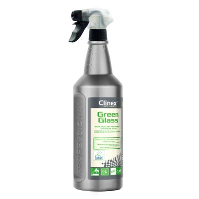 CLINEX Green Glass, 1 litru, cu pulverizator, solutie pentru spalat geamuri