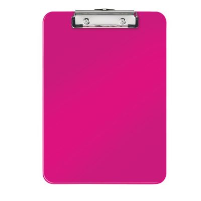 Clipboard simplu A4, Leitz Wow, PS, roz metalizat