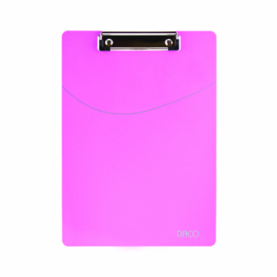 Clipboard simplu plastic, Daco, roz