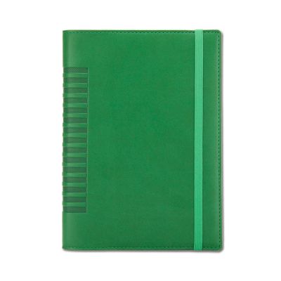 Agenda lux datata, cu elastic, 17x24 cm, 352 file, Cometa, verde
