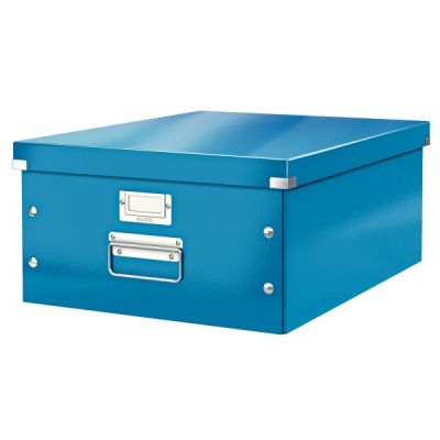 Cutie depozitare pliabila, 369x200x482mm, Leitz Click & Store, albastru