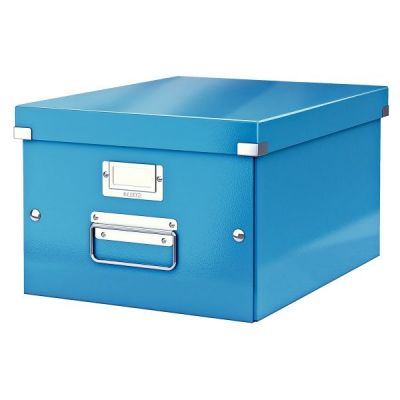 Cutie depozitare pliabila, 281x200x369mm, Leitz Click & Store, albastru