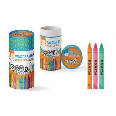 Creioane cerate, colorate, 48buc/set, S-COOL