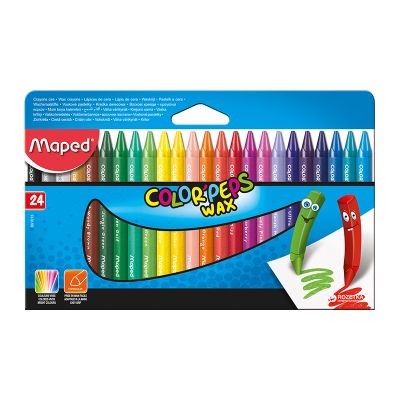 Creioane cerate Color'Peps, 24culori, Maped
