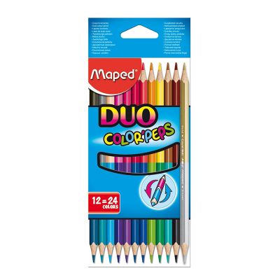 Creioane Color'Peps Duo, 24culori, Maped