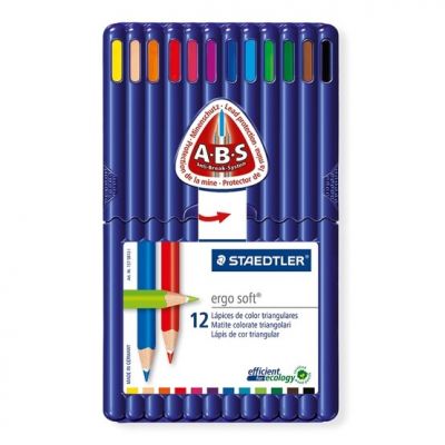 Creioane colorate , 12buc/set, Ergosoft, Staedtler