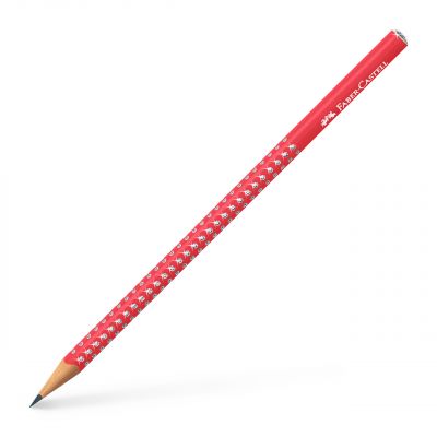 Creion fara guma, Faber-Castell Sparkle, mina B, rosu