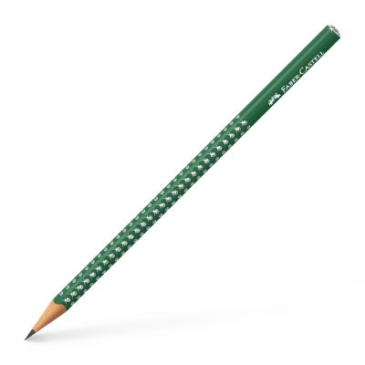 Creion fara guma, Faber-Castell Sparkle, mina B, verde