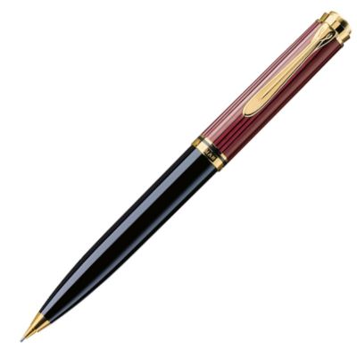 Creion Mecanic Souveran D600, mina 0.7 mm, accesorii placate cu aur, Pelikan, rosu