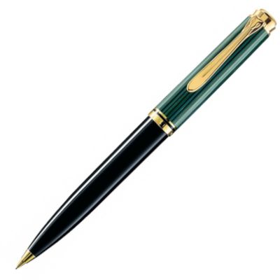 Creion Mecanic Souveran D600, mina 0.7 mm, accesorii placate cu aur, Pelikan, verde