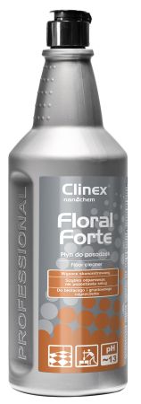 CLINEX Floral Forte, 1 litru, detergent lichid, concentrat, pentru curatare pardoseli