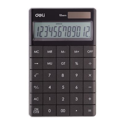 Calculator de birou, 12digiti, Modern Deli, negru