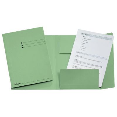 Dosar carton plic, 250g/mp, Esselte, verde deschis