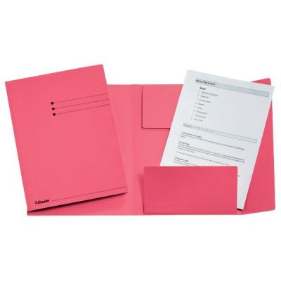 Dosar carton plic, 250g/mp, Esselte, roz