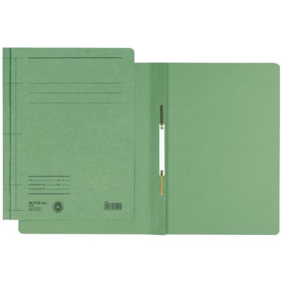 Dosar carton cu sina, 250g/mp,  Leitz, verde