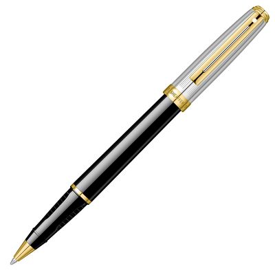 Roller Sheaffer Prelude Black Onyx Laque & Chased Palladium GT 