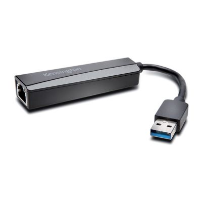 Adaptor USB 3.0 la Ethernet, negru, UA0000E Kensington