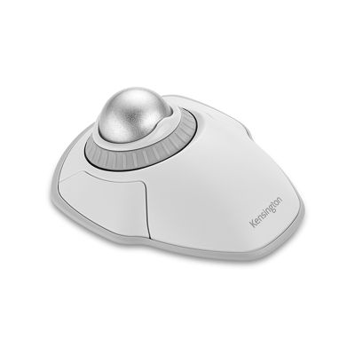 Mouse trackball, wireless, Orbit Kensington, alb
