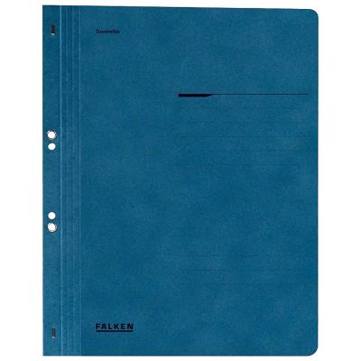 Dosar carton color incopciat cu capse, 1/1, 250g/mp, albastru