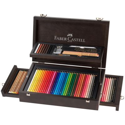 Creioane colorate, 125buc/set, colectia arta si grafica, Faber-Castell