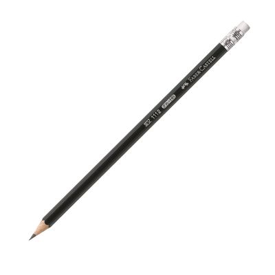 Creion grafit, HB, cu guma 1112, Faber-Castell