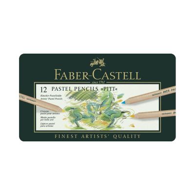 Creioane pastel, 12culori/set, Pitt Faber-Castell
