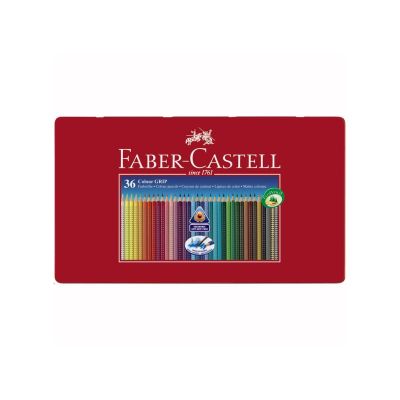 Creioane colorate, 36culori/set, Grip Faber-Castell