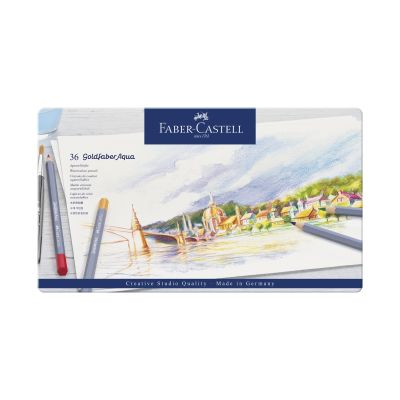 Creioane colorate Aquarelle, 36culori/set, Goldfaber Faber-Castell