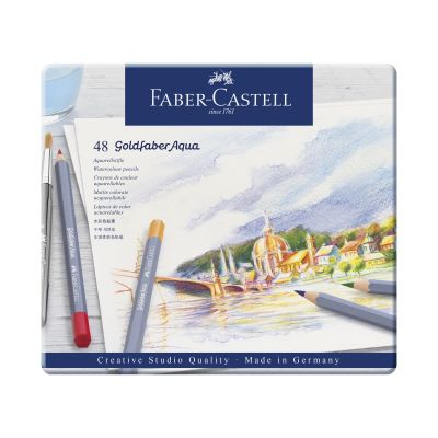 Creioane colorate Aquarelle, 48culori/set, Goldfaber Faber-Castell