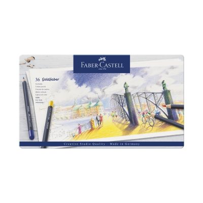 Creioane colorate, 36culori/set, Goldfaber Faber-Castell